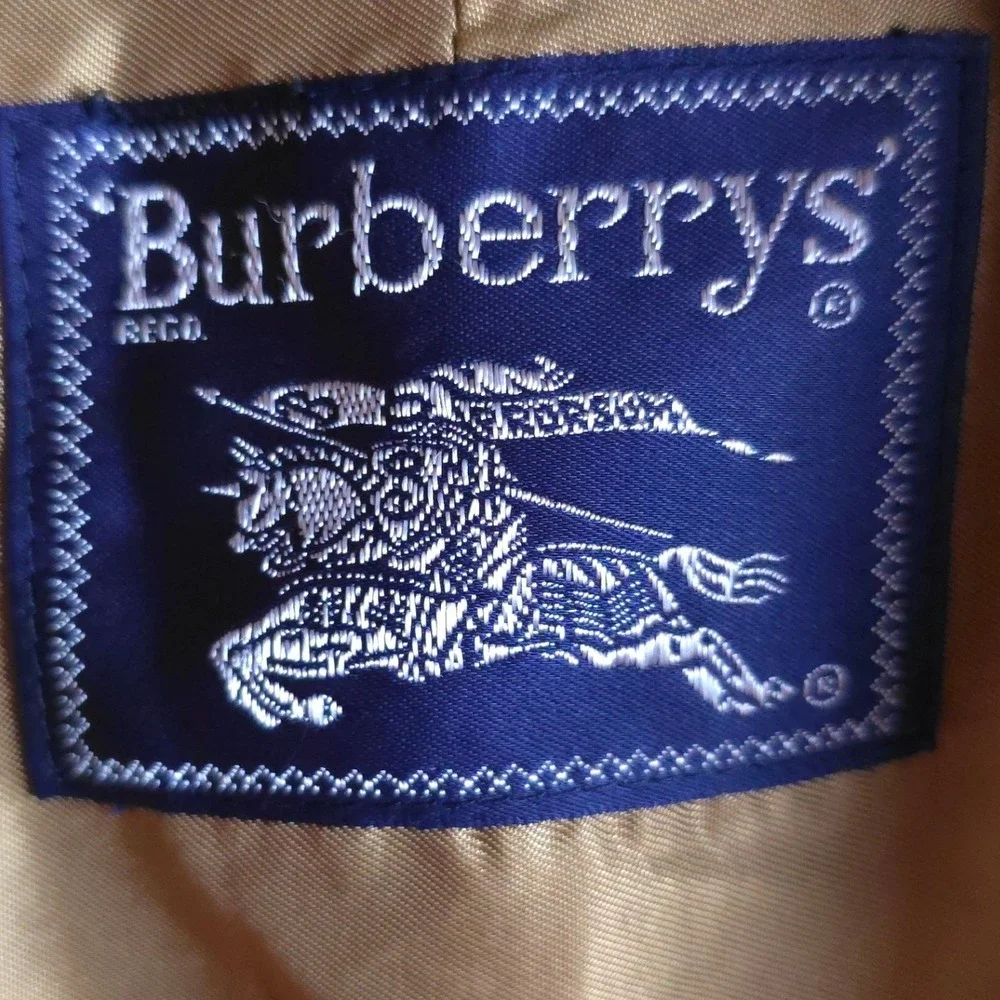 Burberry Long Heritage Trench Coat Red Wool Lined Women's 4‎ Petite - Picture 4 of 8